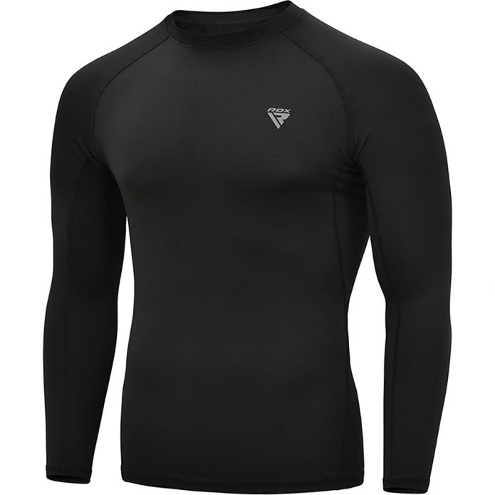 RDX COMPRESSION RASH GUARD BLACK FULL