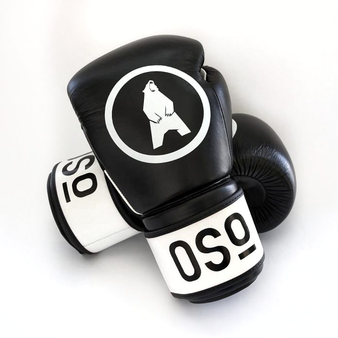 כפפות איגרוף עור Boxing Gloves OSO black