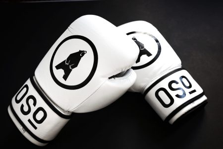 כפפות איגרוף עור Boxing Gloves OSO white