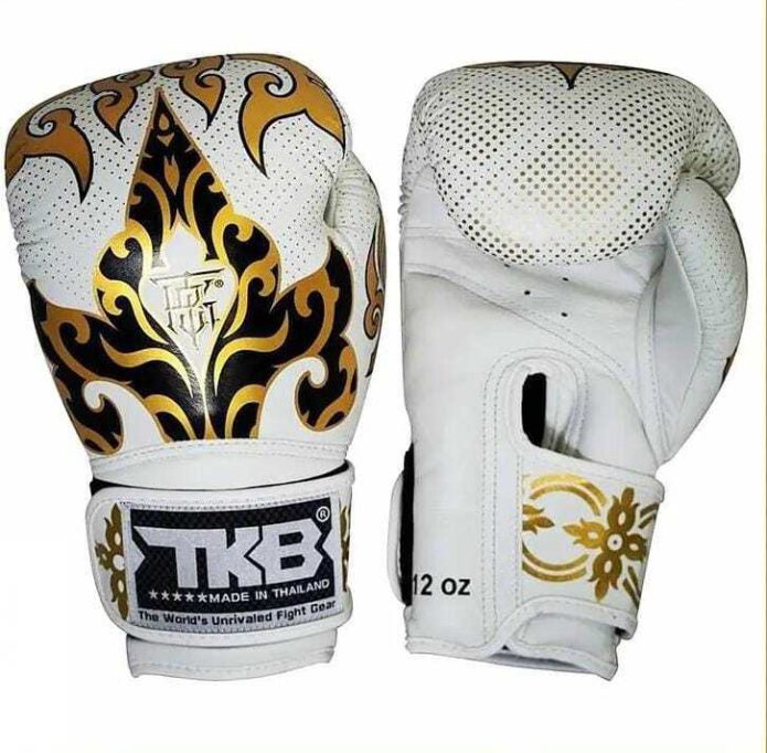 KANOK white,כפפות איגרוף עור