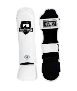 INFIGHTSTYLE CLASSIC white,מגני שוק עור