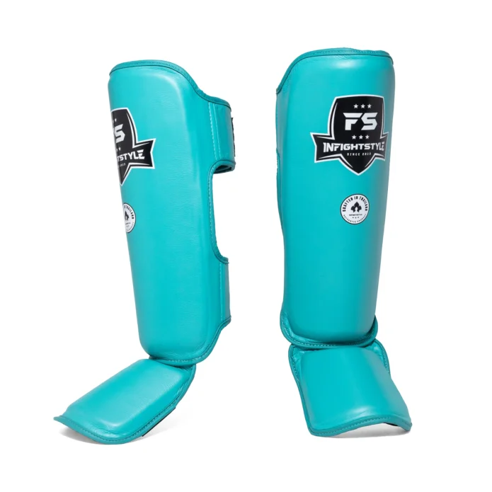 INFIGHTSTYLE PRO teal,מגני שוק עור