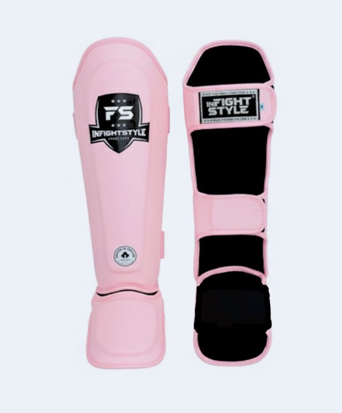 INFIGHTSTYLE CLASSIC powder pink,מגני שוק עור