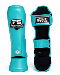 INFIGHTSTYLE CLASSIC teal,מגני שוק עור
