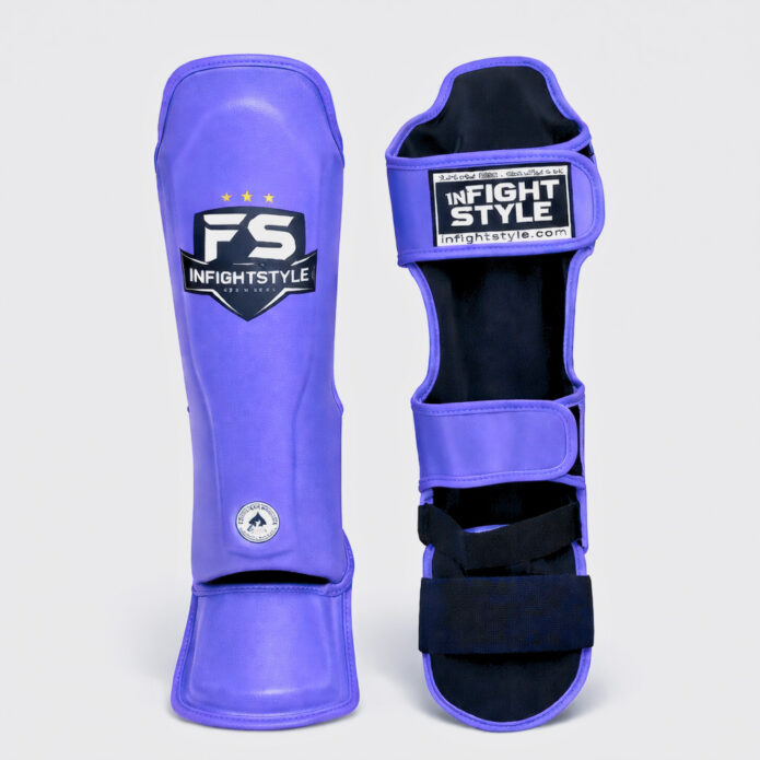 INFIGHTSTYLE CLASSIC purple,מגני שוק עור
