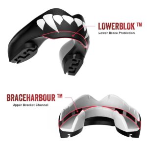 SAFEJAWS FANGZ BRACES BLACK