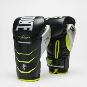 REVO FLUO gloves black,כפפות אגרוף מעור מלא