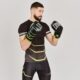 REVO FLUO gloves black,כפפות אגרוף מעור מלא
