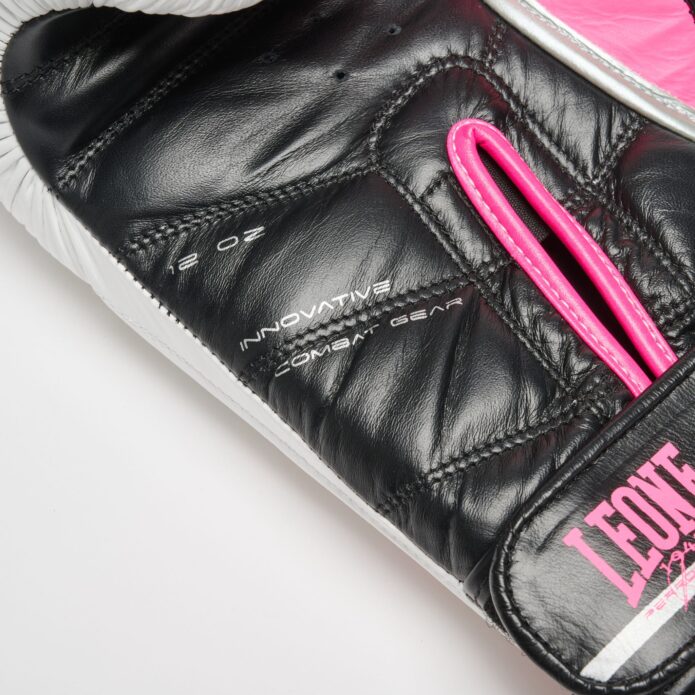 REVO FLUO gloves white pink,כפפות אגרוף מעור מלא