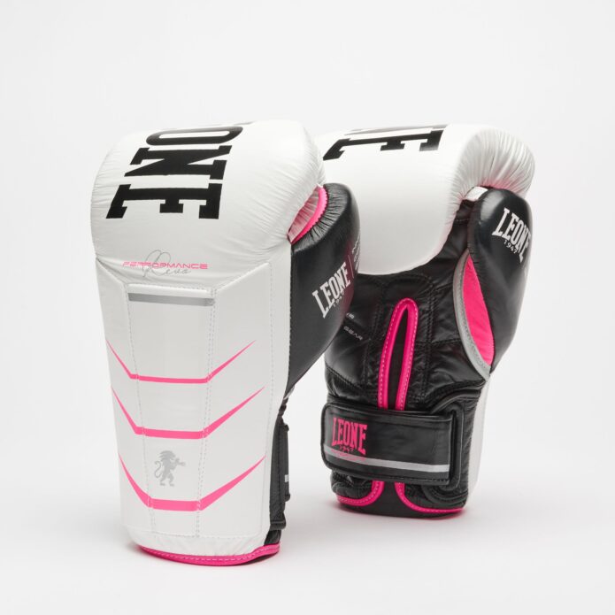 REVO FLUO gloves white pink,כפפות אגרוף מעור מלא