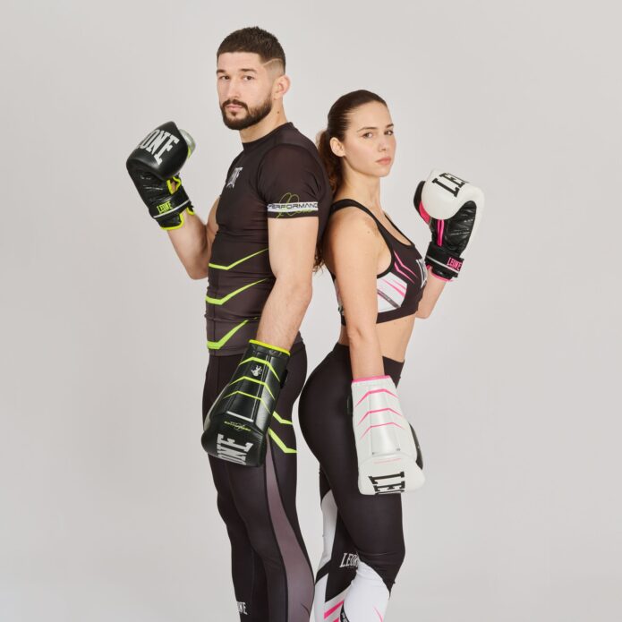 REVO FLUO gloves white pink,כפפות אגרוף מעור מלא