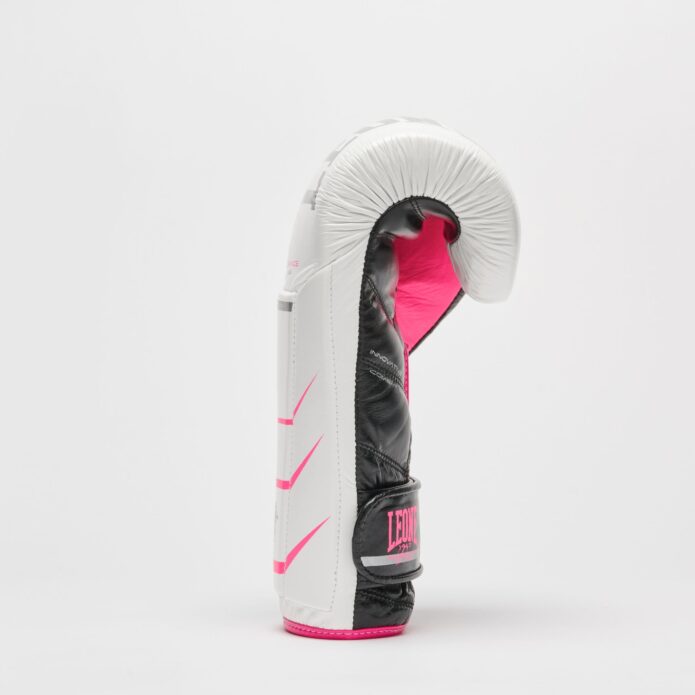 REVO FLUO gloves white pink,כפפות אגרוף מעור מלא