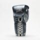 AUTHENTIC 2 gloves dark grey,כפפות אגרוף מעור מלא עם שרוכים