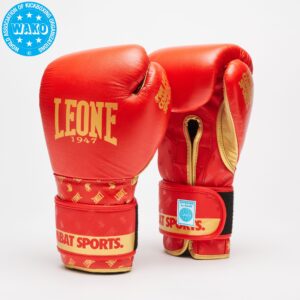 DNA gloves red,כפפות אגרוף עור/Amara/PU WAKO approved