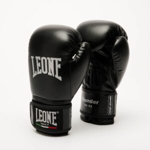 THUNDER JUNIOR black,כפפות אגרוף PU לילדים