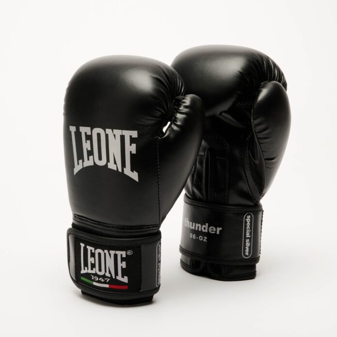 THUNDER JUNIOR black,כפפות אגרוף PU לילדים