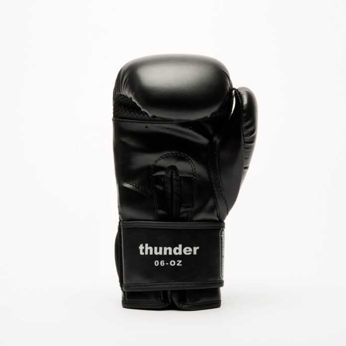 THUNDER JUNIOR black,כפפות אגרוף PU לילדים