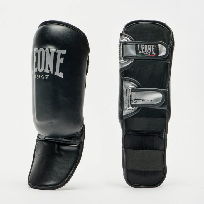 JUNIOR SMART shinguards black,מגני שוק PU/PE לילדים