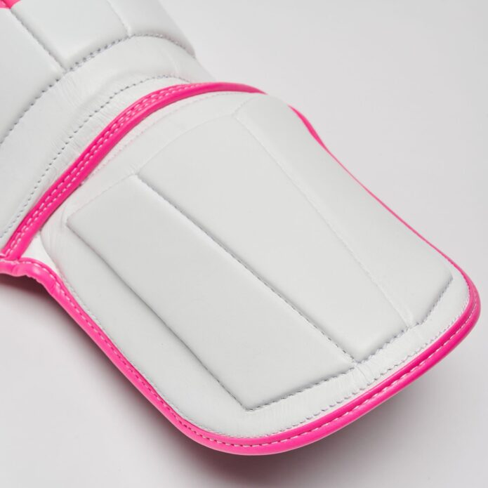 REVO FLUO shinguards white pink,מגני שוק מ-Cowhide Leather