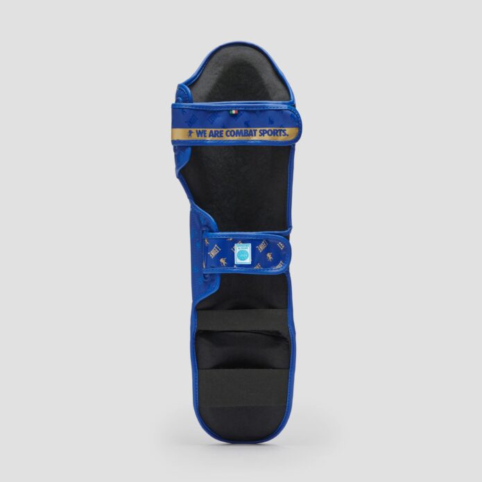 DNA shin guards blue,מגני שוק וכף רגל WAKO approved