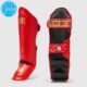 DNA shin guards red,מגני שוק וכף רגל WAKO approved