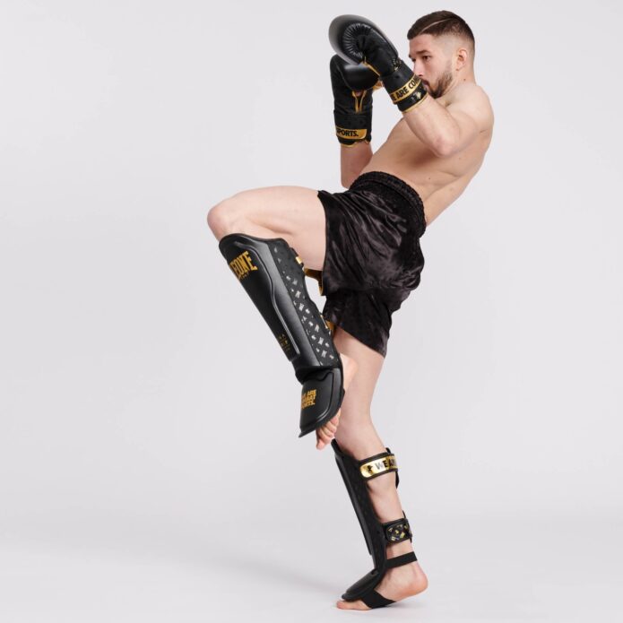 SHIN GUARDS DNA black,מגני שוק PU/PA/PL